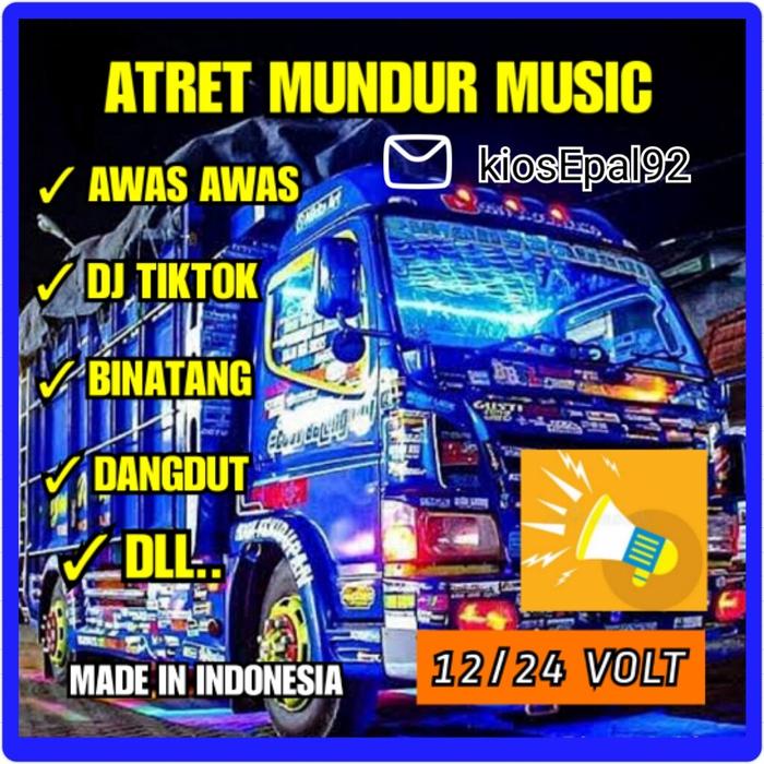 alarm mundur awas atret alaram truk mundur klakson mundur mobil 12 24 volt