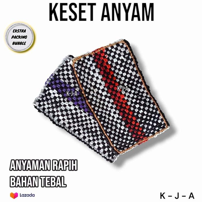 HARGA GROSIR  5 PCS  KESET ANYAM MURAH TEBAL DAN NYERAP AIR