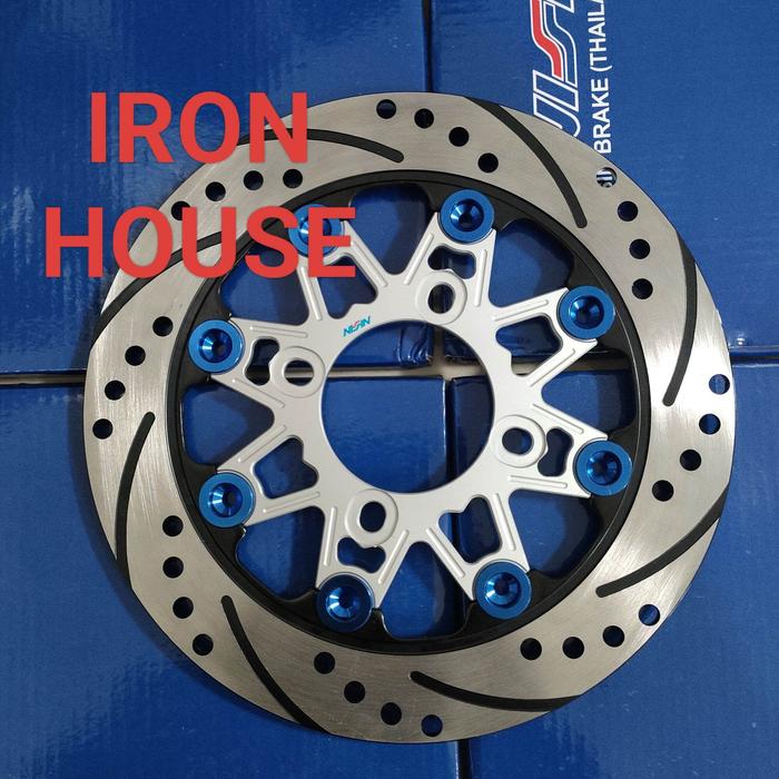 DISC CAKRAM 220MM floating 4 BAUT BLACK GOLD UNIVERSAL BEAT MIO NOUVO JUPITER MX DLL
