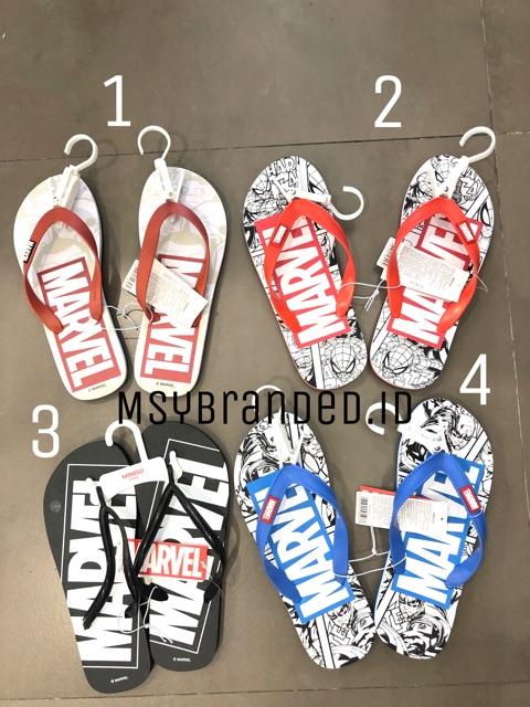 SANDAL JEPIT MINISO X MARVEL / MARVEL MENS FLIP FLOP