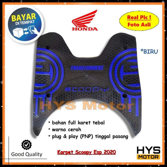 HYS Karpet Variasi New Scoopy 2020 2021 2022 2023 Generasi Ke-5 Stylish Prestige Sporty Fashion - Ke