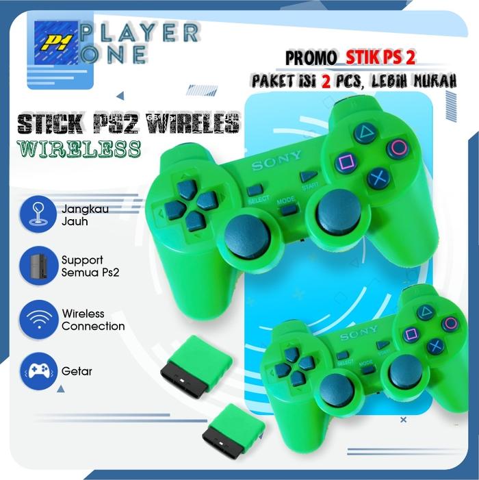2 Pcs  Stik Stick  Playstation 2 Wireless DualShock