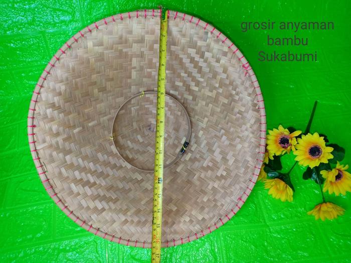 caping bambu topi petani topi petani topi anyaman bambu tudung bambu cetok bambu