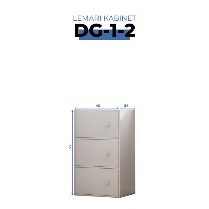 Lemari Pakaian DG-1 3&4 Susun Lemari Laci Rak Buku Serbaguna Kabinet Penyimpanan Lemari Kayu Lemari