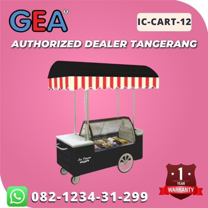 SHOWCASE GEROBAK ICE CREAM GELATO GEA IC-CART-12