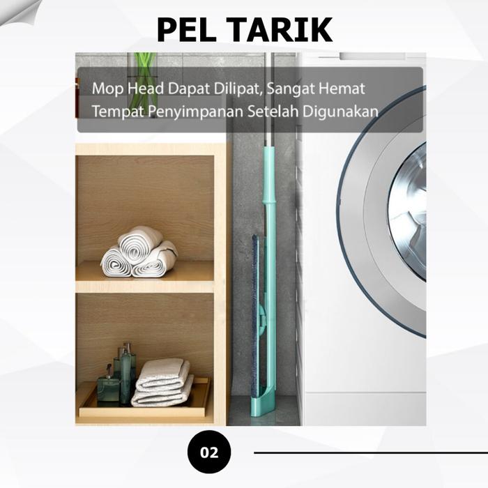 Alat Pel Lantai Tarik Peras Otomatis Ultra Flat MOP