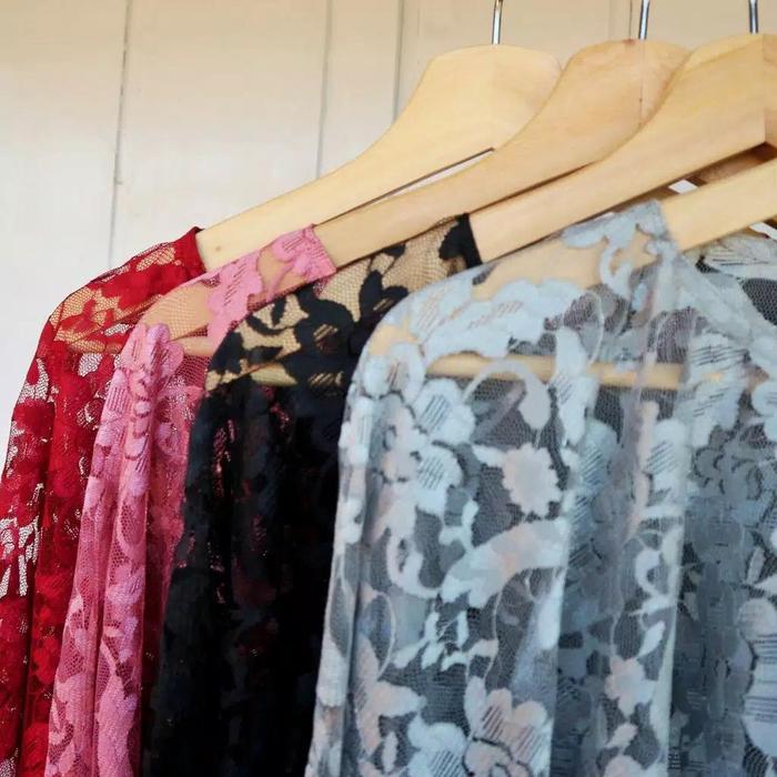 Cape Brukat / Cape Brokat / Outer Cape Brukat/ Kebaya Modern / Brokat Terbaru / Atasan Wanita / Oute