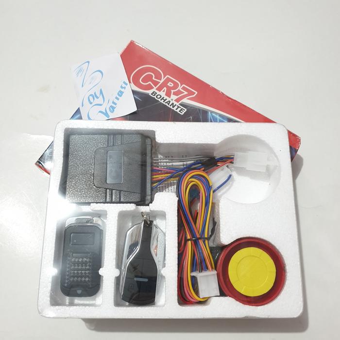 ALARM MOTOR REMOTE V12 FITUR LENGKAP / MOTORCYLE ALARM SYSTEM CR7