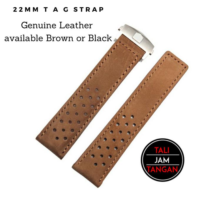 22Mm Leather Strap Monaco Tali Jam Tangan Tag