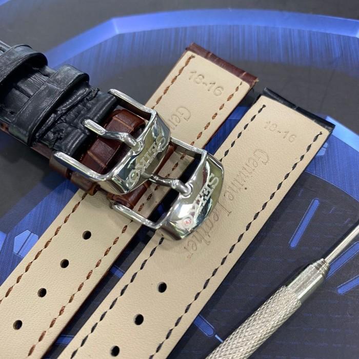 Tali/Strap Jam Tangan Kulit Seiko 18Mm/20Mm/22Mm
