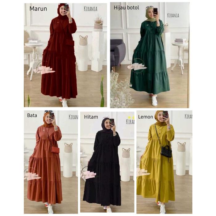 (BARU) GAMIS CANDA KIRANIA/GAMIS KATUN RAYON POLOS