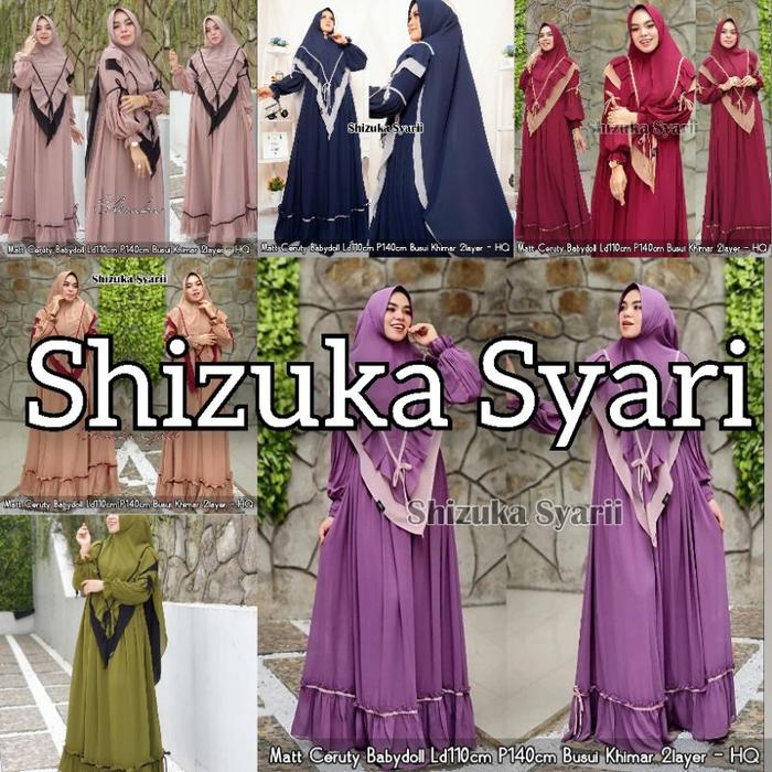 TERBARU SHIZUKA SYARI (LABEL HAFFI) / SYARI CERUTY / GAMIS BUSUI / DRESS CERUTY / GAMIS / FASHION MU