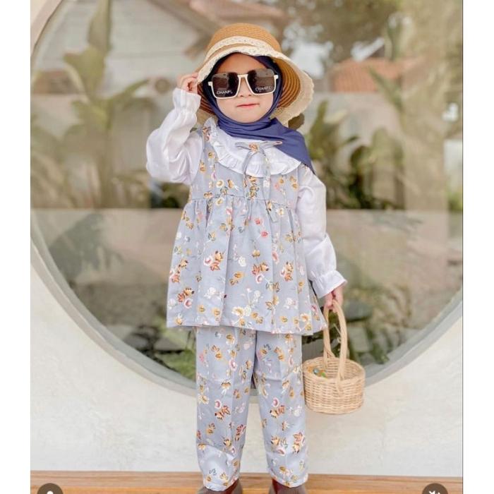 (BARU) ONE SET ANAK SYAKILA / SETELAN ANAK FLOWER SYAKILA / SETELAN ANAK LUCU / HAURA SETELAN / DAIL