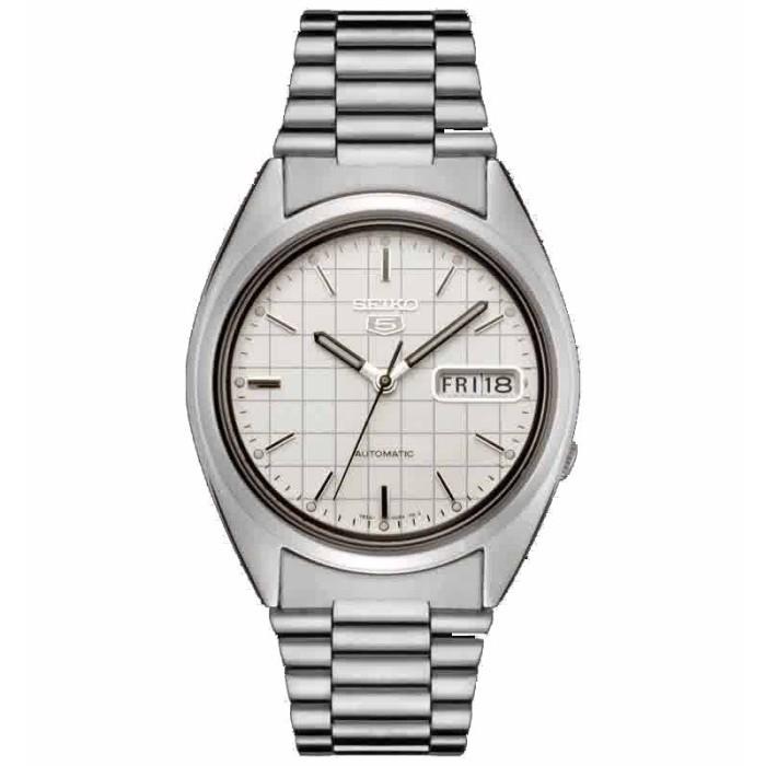 Seiko 5 Snxf05K1 Full Silver White Terbaru