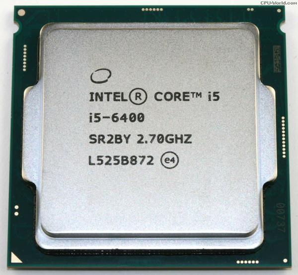 Processor Core i5 6400 Gen 6 Skylake