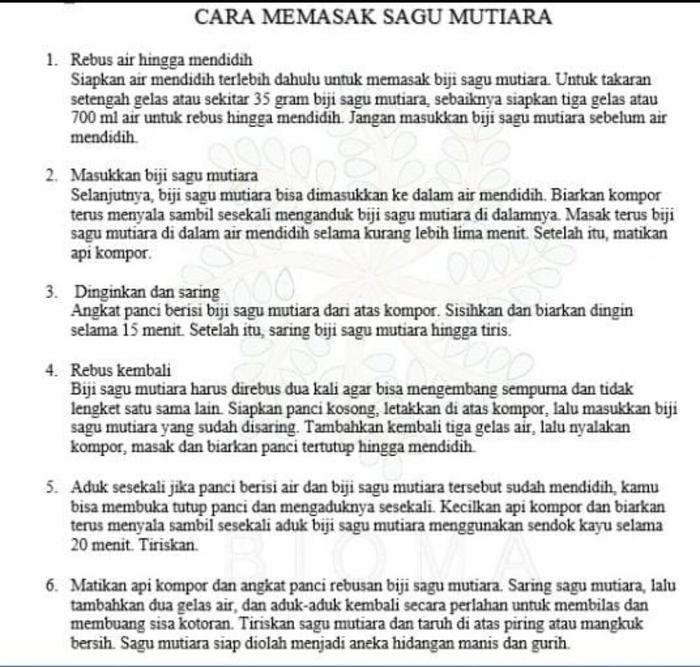 Sagu Mutiara 1 Kilogram Campuran Es Buah, Bubur Mutiara dan Kue Basah Kemasan Multipack Ziplock