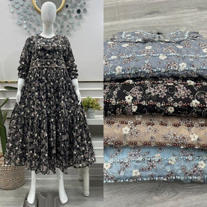 YAYA S. TERBARU ! DRESS SALVINA YS / MIDI DRESS PAYET V SALVINA YS (PASTI DISKON)