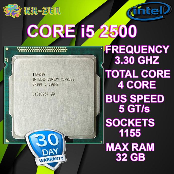 Processor Core i5 2500 3.3Ghz Lga 1155