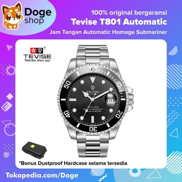 Tevise T801 Automatic Submariner Homage Watch Jam Tangan Terbaru