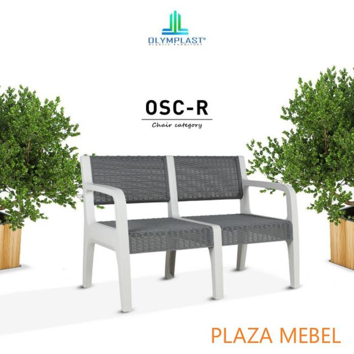 Olymplast Sofa Plastik / Kursi Tamu / Kursi Taman 3 / 2 / 1 Dudukan KHUSUS AREA MAKASSAR
