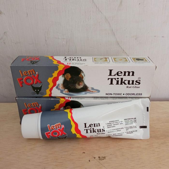 Lem / Lem Tikus / Lem Tikus Fox 75 gram / Lem Fox Tikus 75gr / Lem Tikus Serbaguna / Lem Pembasmi Ti