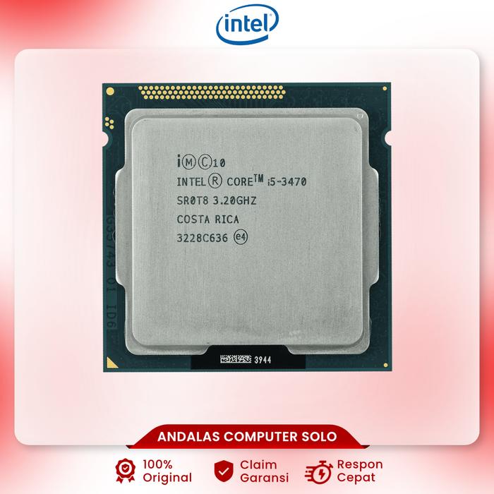 Processor Intel Core i5-3470 3.2Ghz Cache 6MB TRAY Socket LGA 1155