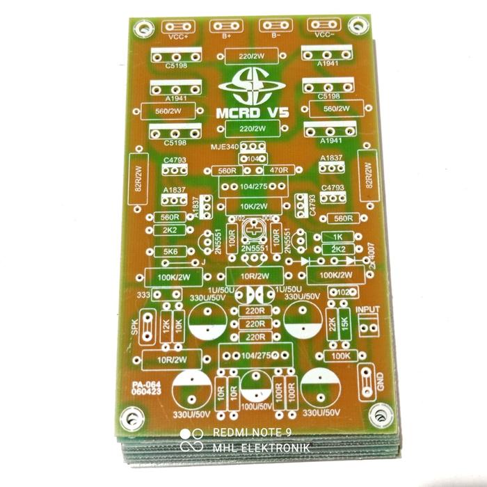 PCB Fiber MCRD V5 PA-064 BAHAN TEBAL FR4