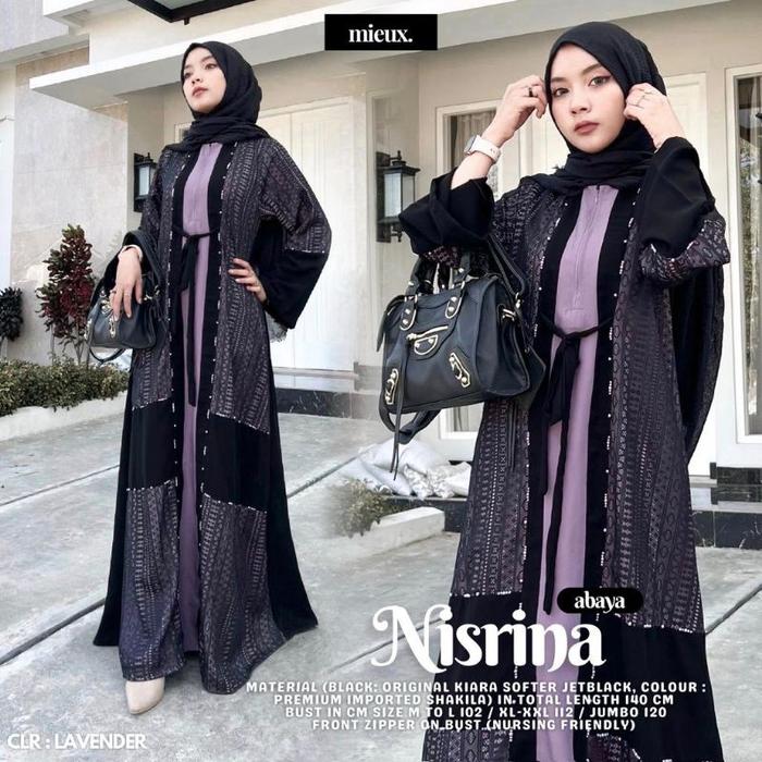 YAYA S. JINAN/NISRINA/ALEYNA/FARASYA ABAYA DRES GAMIS TURKEY ORIGINAL PRODUK BY MIEUX (PASTI DISKON)