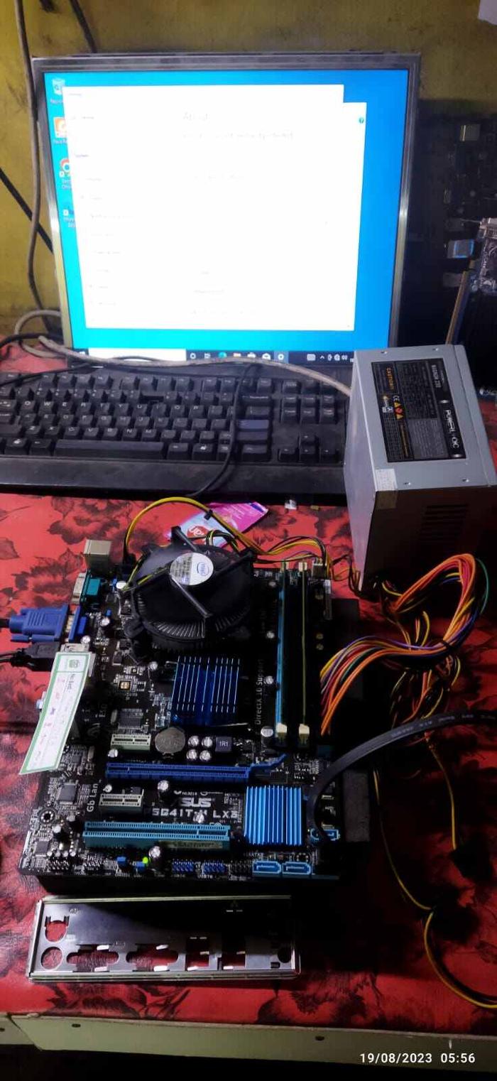 pc, cpu tanpa kesing G41 ddr3 intel pentium, dual-core siap pakai