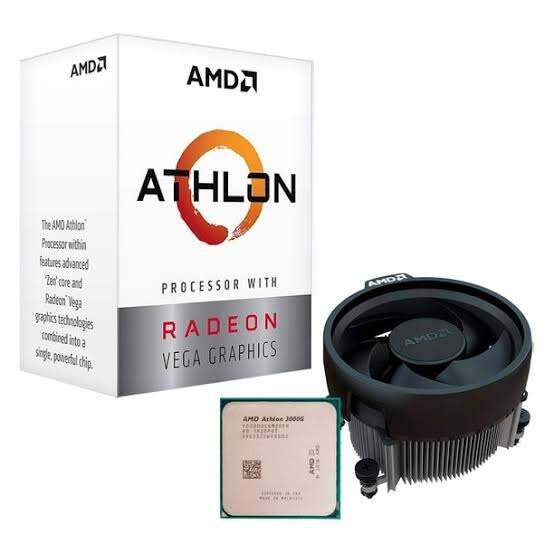 PROSESOR PROCESSOR PROCIE AMD ATHLON 3000G BOX FULLSET LIKE NEW