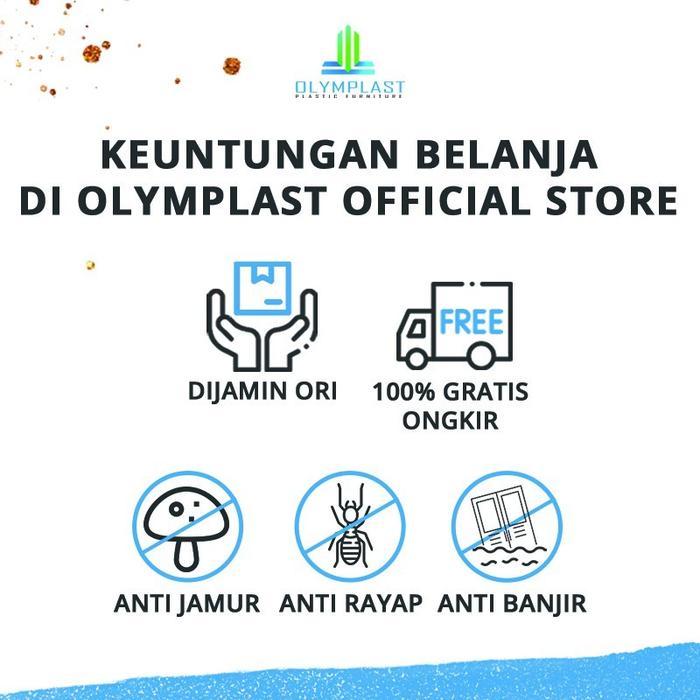 Olymplast Flexible Chair / Kursi Plastik Fleksibel Lipat / Kursi Cafe / Kursi Taman / OFC