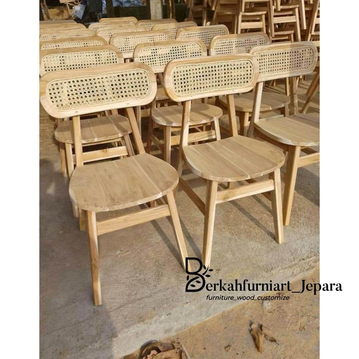 kursi teras kayu jati kursi ropan jati kursi cafe rotan