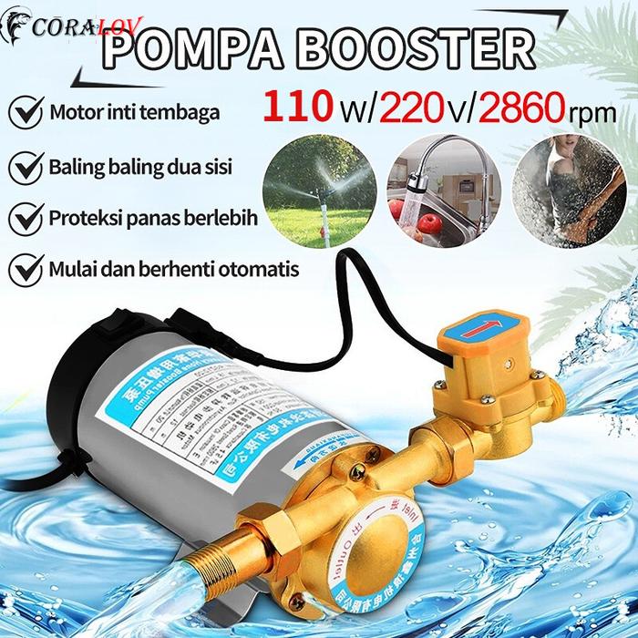 【Ready Stok】CORALOV 110W 15L/Menit 150W 20L/Menit Mesin Pompa Air Sumur Pendorong Otomatis Untuk Sho