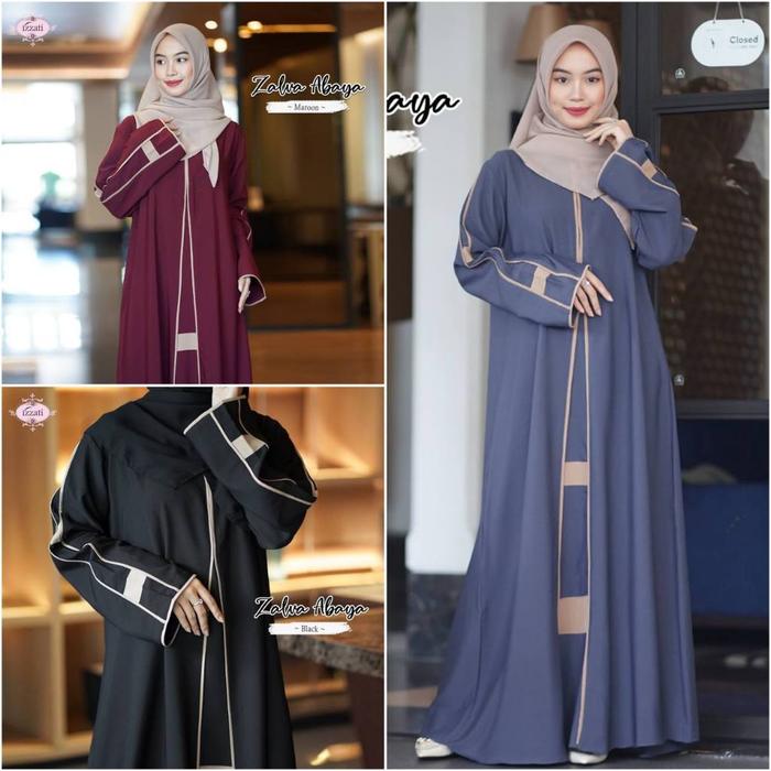 YAYA S. BAJU GAMIS ABAYA TERBARU 2024 ZALVA BY IZZATI MUSLIMAH (PASTI DISKON)