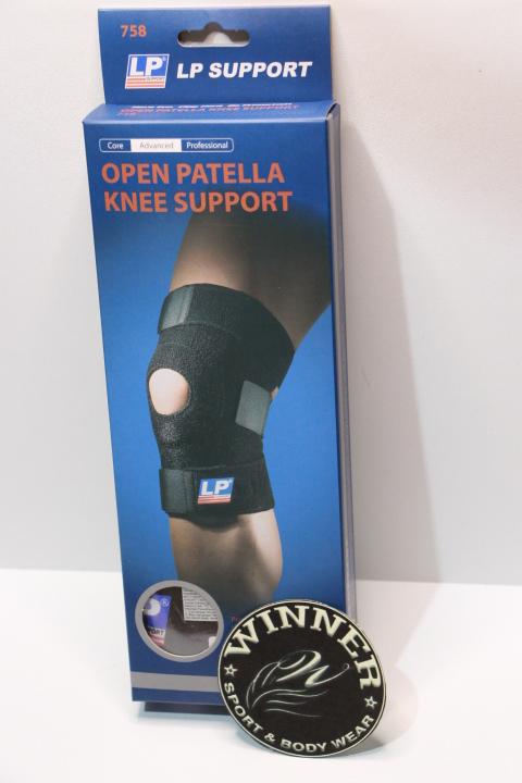 LP 758 SUPPORT OPENED PATELLA KNEE BLACK LP-758/ deker lutut
