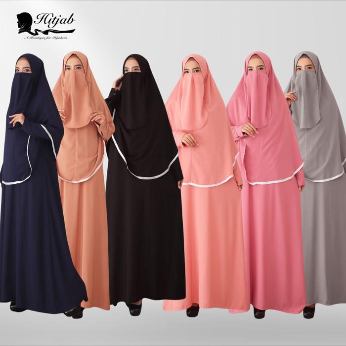 Baju Gamis Syari Syar i Syar’i Cadar Set Baju Gamis Wanita 9-0009