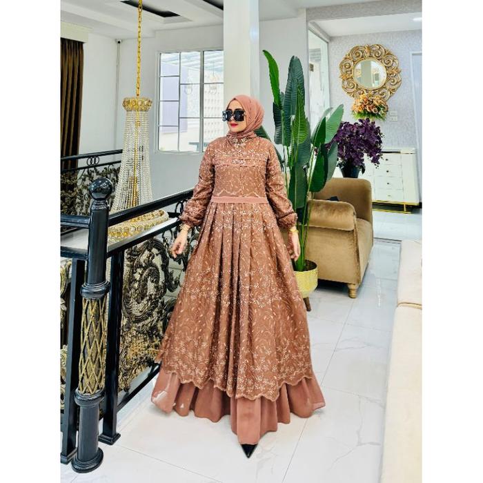 YAYA S. READY MARSYA GAMIS MEWAH TERBARU BAHAN KATUN IMPORT (PASTI DISKON)