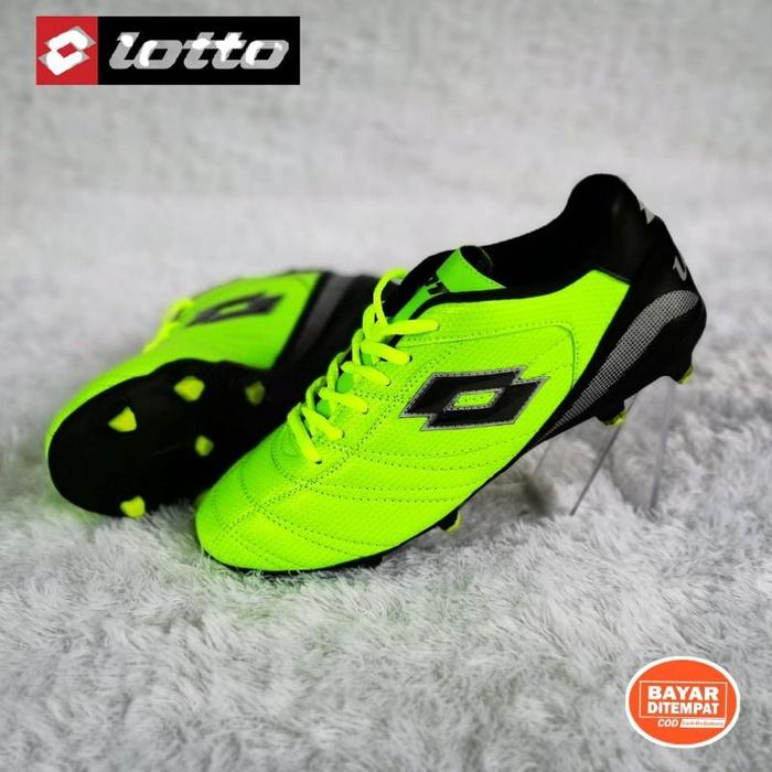 sepatu bola dan futsal kulit piyu lotto premium sol sudah di jait muter