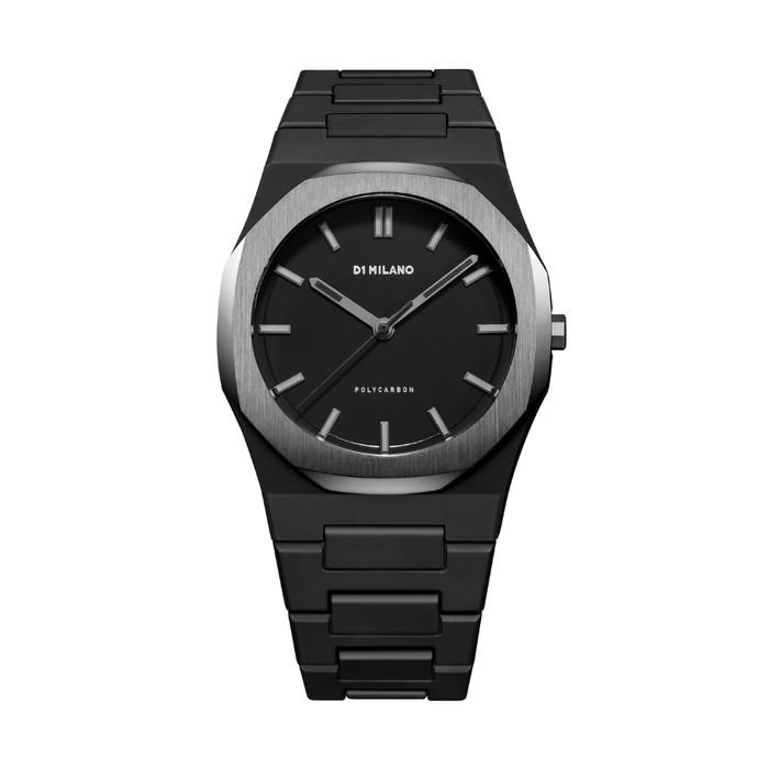 Jam Tangan Pria D1 Milano Polycarbon 2019 Ack With Ip Gun Bezel Terbaru