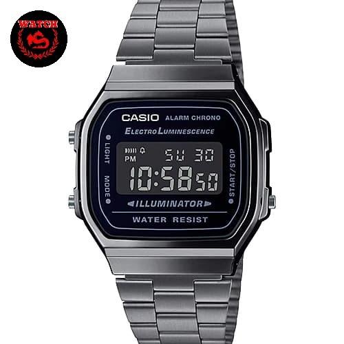Jam Tangan Casio Vintage A168Wgg-1B 100% Terbaru
