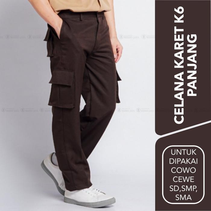 RIDHO JAYA - Celana karet k6 panjang