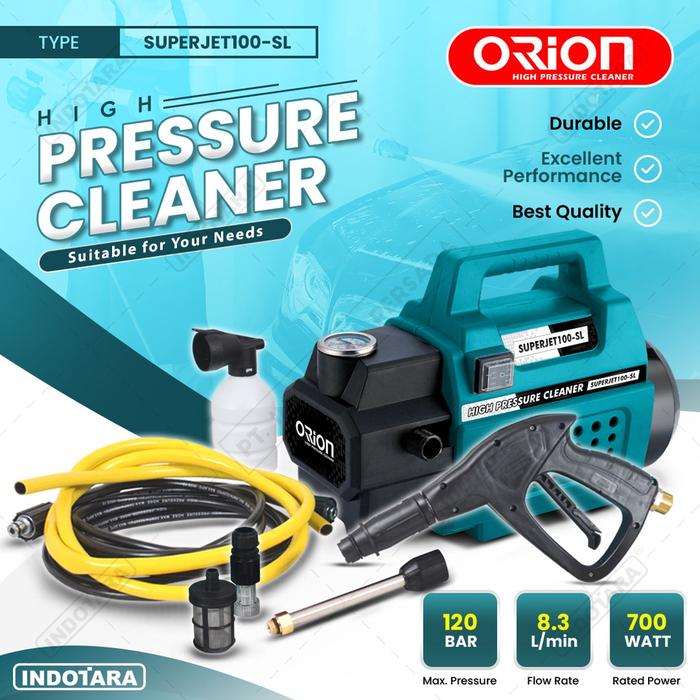 ALAT STEAM CUCI MOTOR & MOBIL JET CLEANER - ORION SUPERJET100SL SILENT (TIDAK BERISIK)