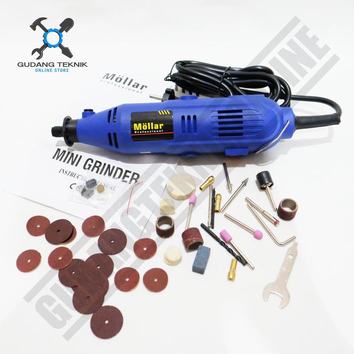 MINI DIE GRINDER MOLLAR MG005B BOR TUNER 1 SET ISI 40 PCS MG 005 B MOLLAR / GERINDA CUNER GRENDA KEC