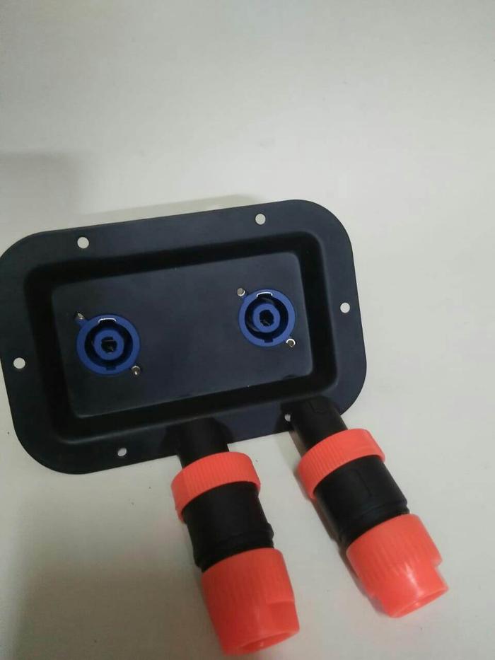 PLAT TERMINAL SATU SET SPEAKON ORANGE LENGKAP