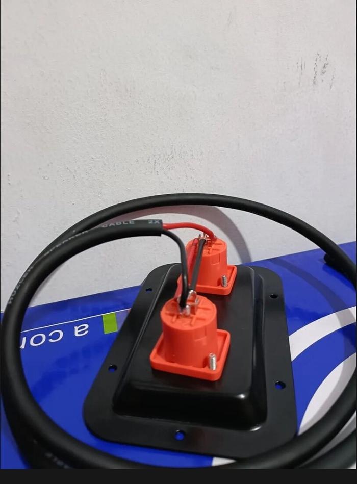 PLAT TERMINAL BOX SPEAKER MODEL BESI DATAR SIAP PAKAI PANJANG KABEL 1 METER