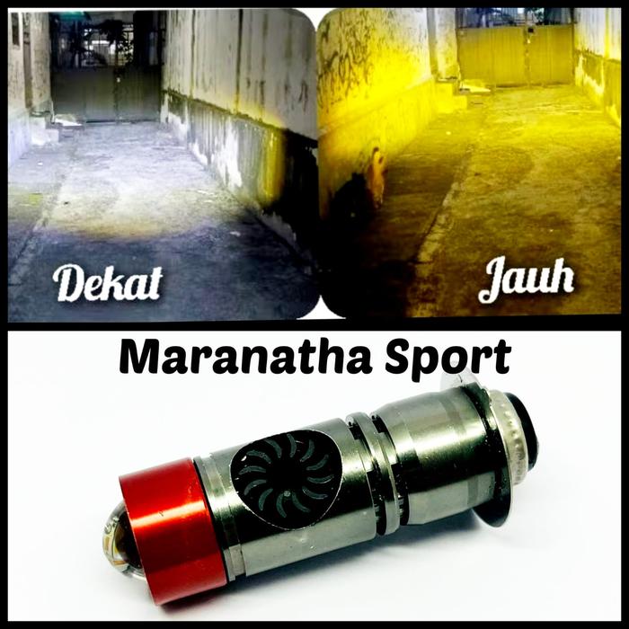 LAMPU UTAMA LED H6 LASER KIPAS PENDINGIN 2 MODE HI LOW | LAMPU DEPAN H6 AC DC