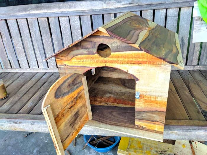 Rumah kucing Rumah Anjing Kecil Bahan Kayu Ukuran Besar