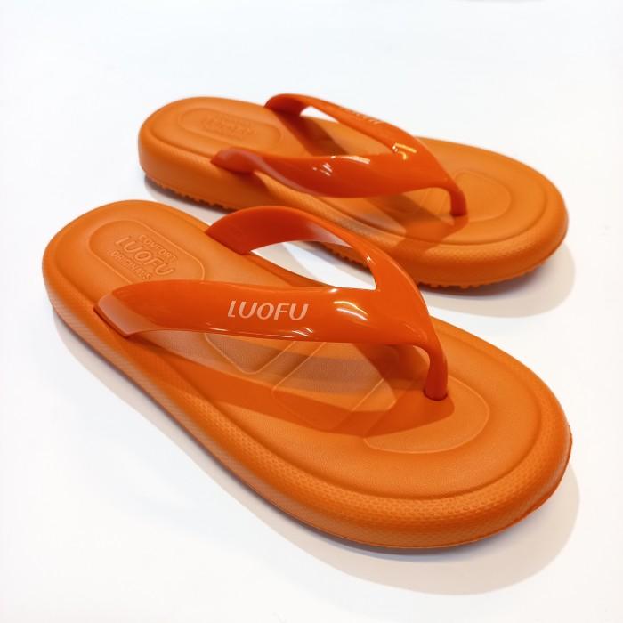 Sandal Wanita Jepit Jelly | Luofu E-7196 Terbaru