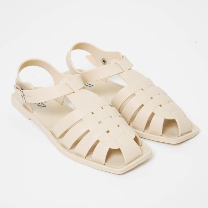 Tltsn Puca Shoes Sepatu Sandal Jelly Wanita Ack/Ivory/Brown Terbaru