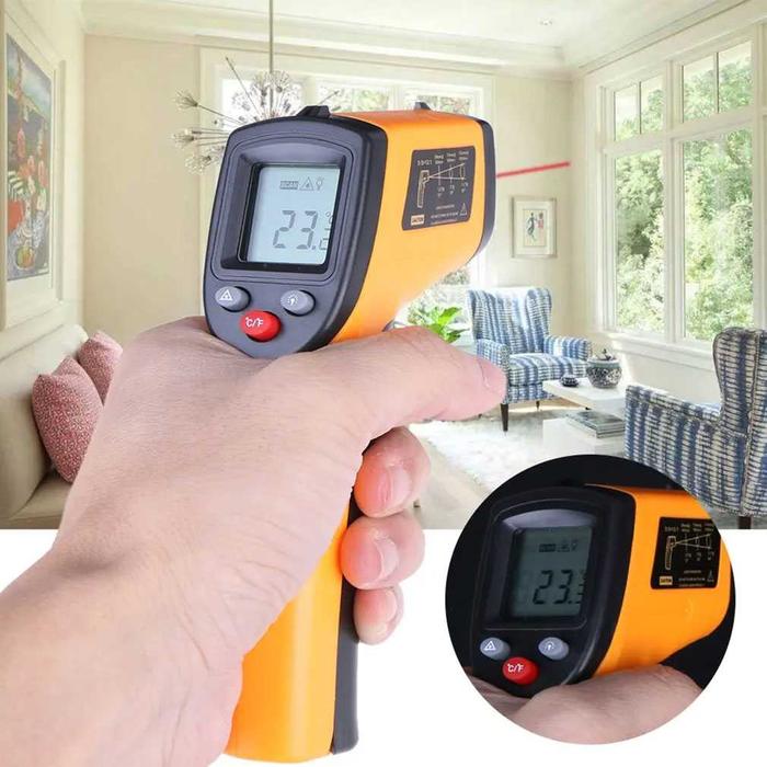 Taffware Thermogun Thermometer Industrial Laser Infrared Termo Gun Alat Pengukur Suhu Tubuh Tembak I